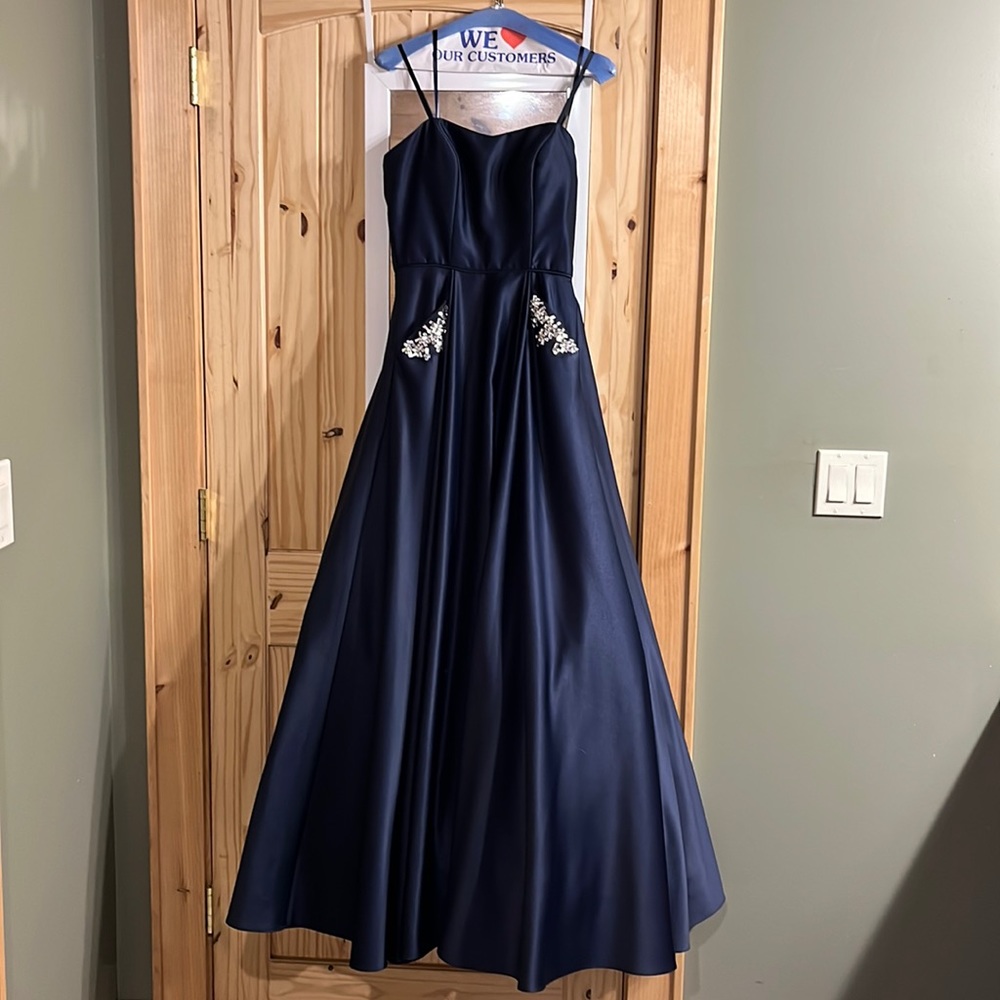 Satin ball gown
